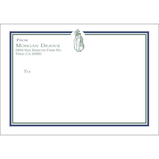 Golf Bag Large Mailing Labels